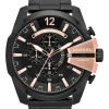 Promo ✔️ Diesel DZ4309 Mega Chief ⌚ Watch In Black 🎉