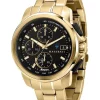 Hot Sale 💯 Maserati Successo Solar Gold Gold Stainless Steel Chronograph ⌚ Watch 🎉