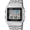 Cheapest 😉 Casio A500WA 1DF Vintage Style Silver Stainless Steel Digital ⌚ Watch 😉