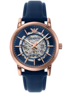 Budget 😉 Emporio Armani Luigi Meccanico Blue Analogue ⌚ Watch AR60050 ✔️