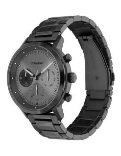 Buy 💯 Calvin Klein Gauge Ionic Plated Black Steel ⌚ Watch 25200062 🔥